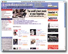 yamahamusicsoft.com home page